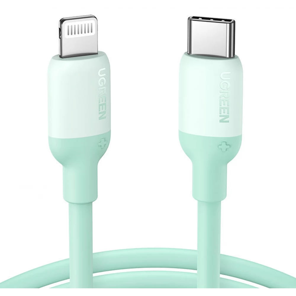 Ugreen fast charging cable USB Type C - Lightning green Ugreen fast charging cable USB Type C - Lightning green